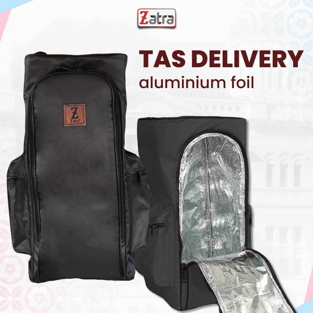 ZATRA Tas Delivery Tas Kurir Ransel LAPIS ALUMINIUM FOIL Free Raincover #1