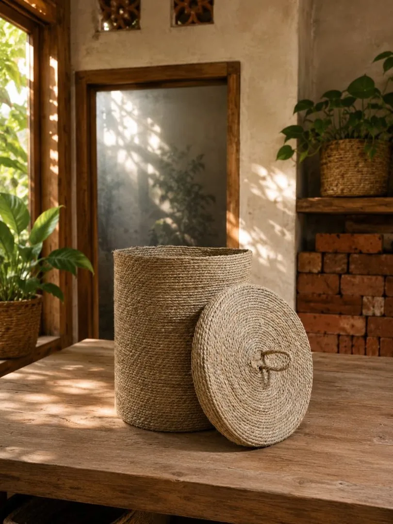Big basket with cover