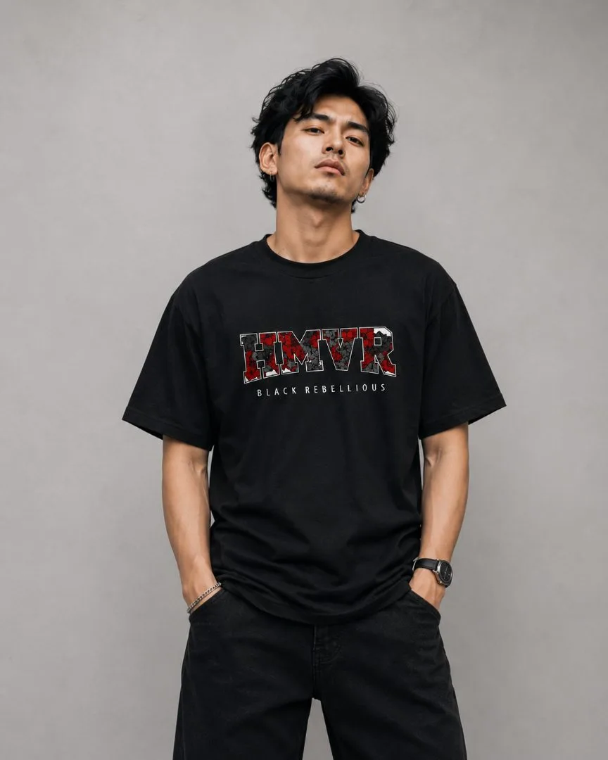 Kaos Distro Himover Flowham Hitam #3