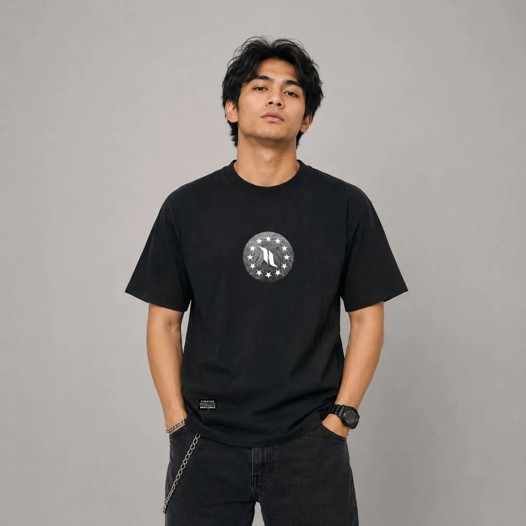 Kaos Distro Himover Logstar Wood Hitam #1