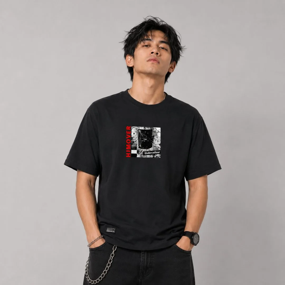 Kaos Distro Himover During Three Hitam #1
