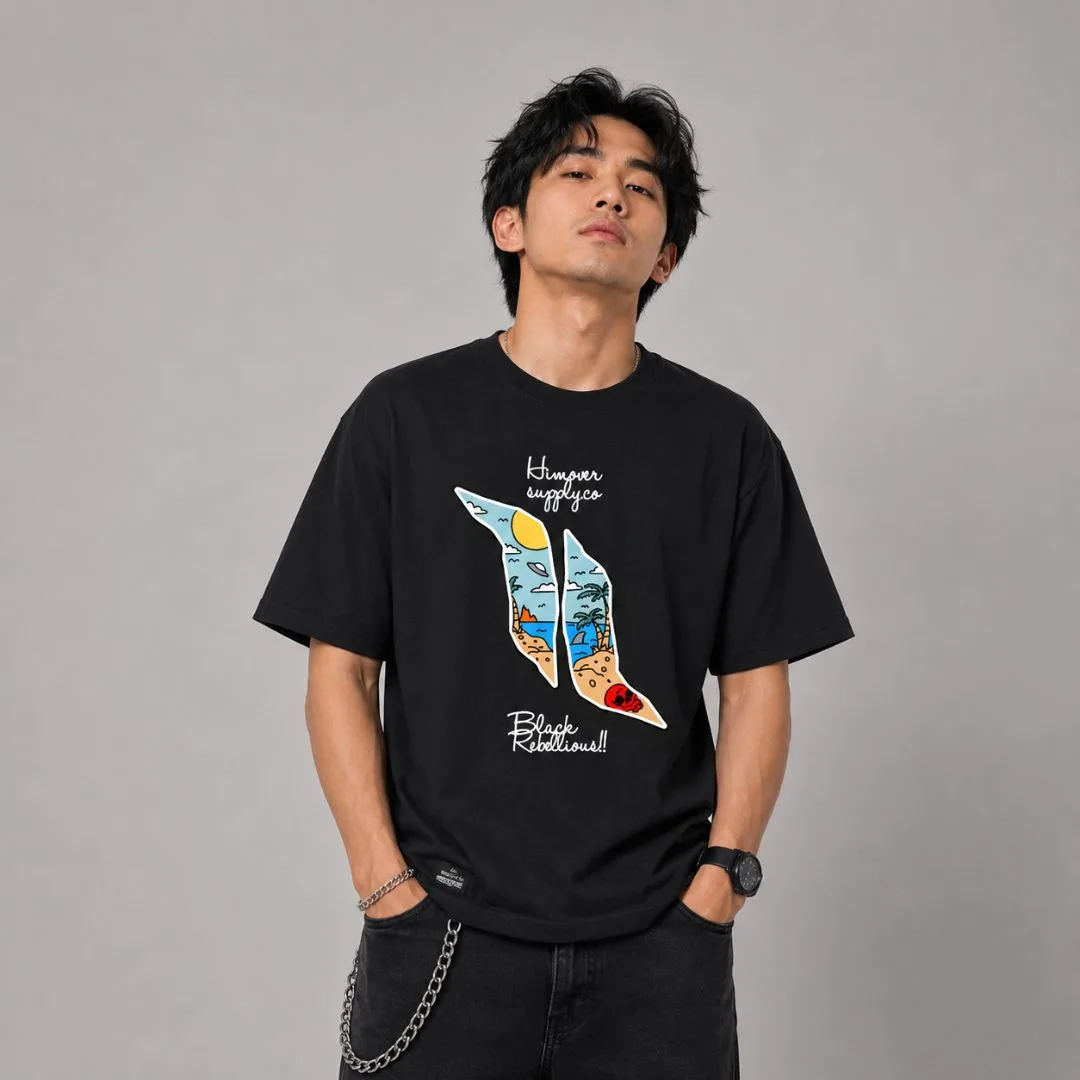 Kaos Distro Himover Logsbeach Hitam #1