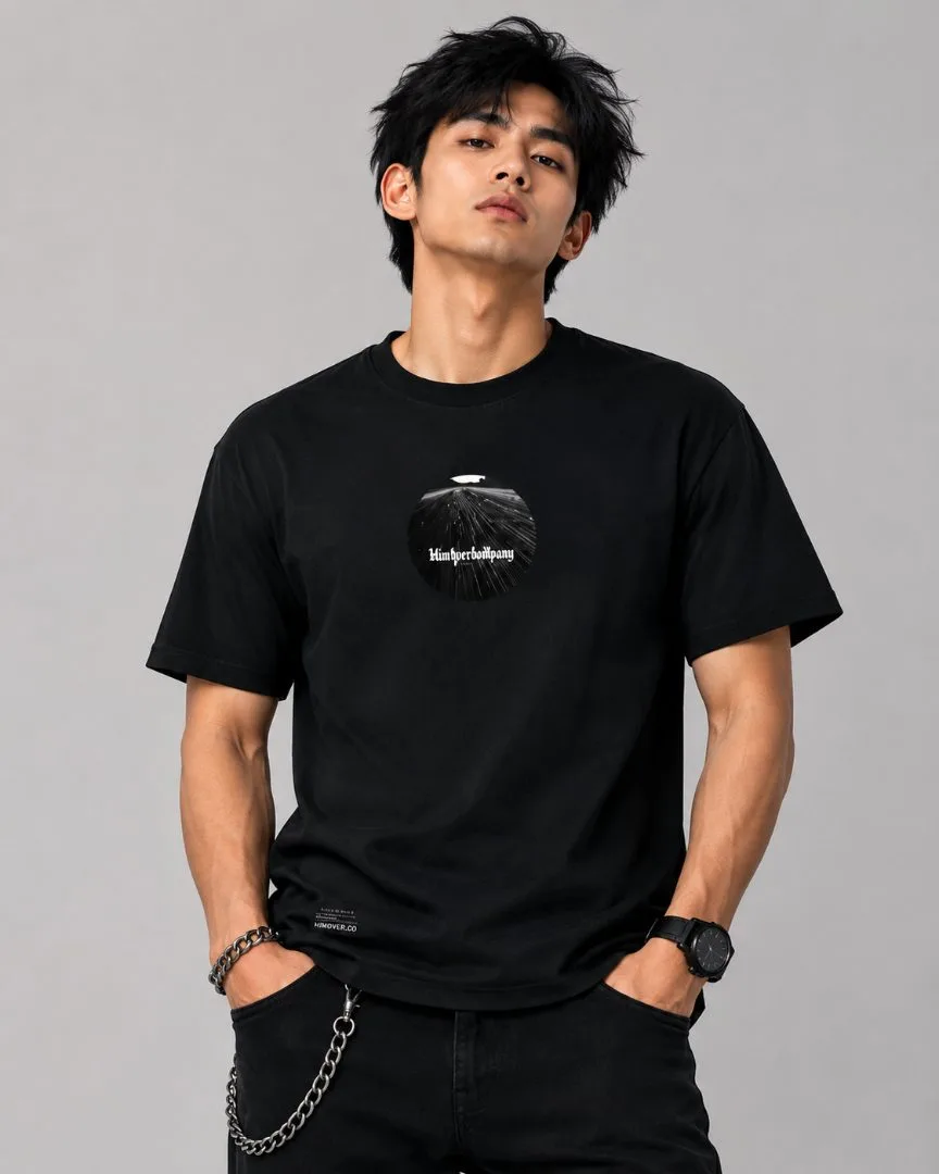 Kaos Distro Himover Road Circle Hitam #1