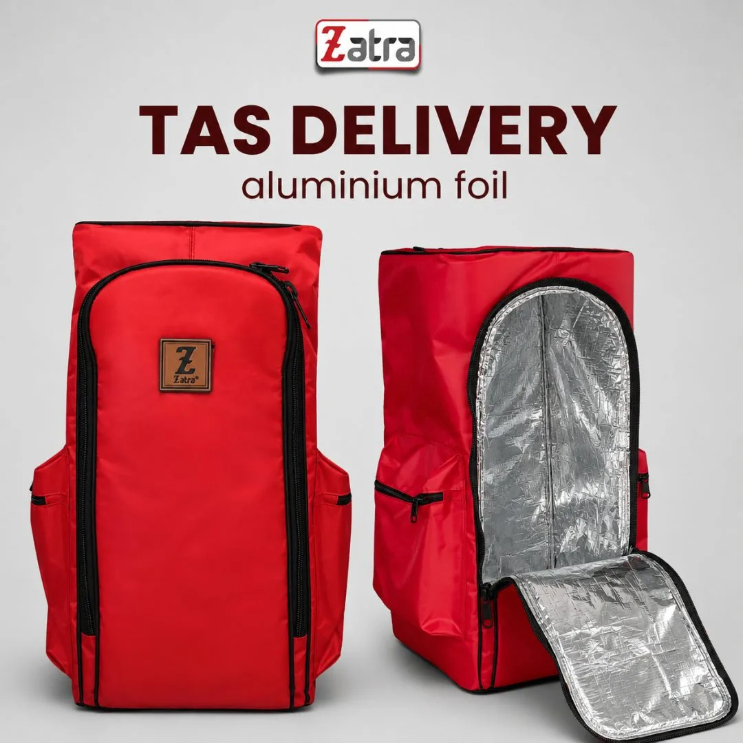 ZATRA Tas Delivery Tas Kurir Ransel LAPIS ALUMINIUM FOIL Free... #1