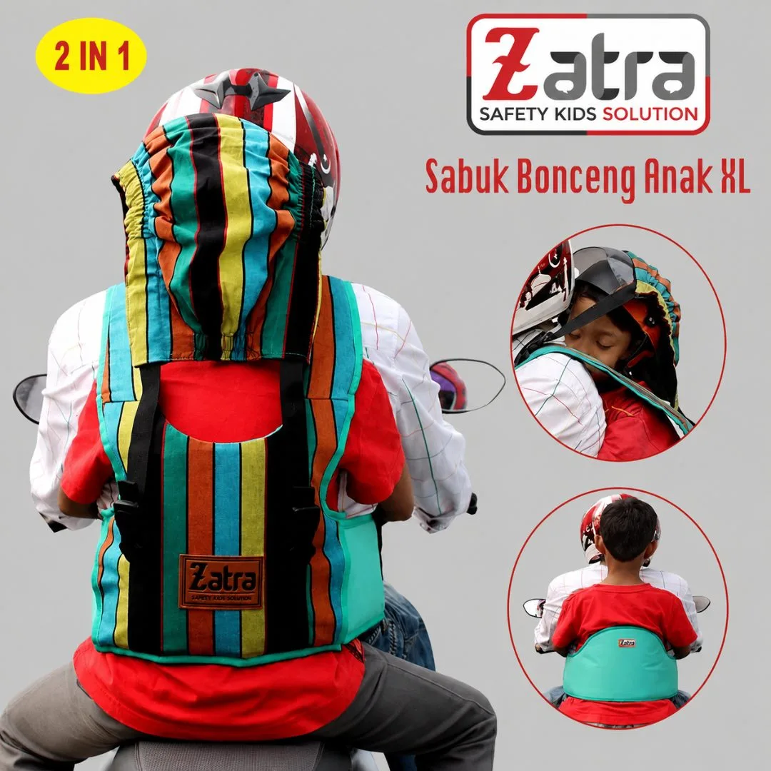 ZATRA Sabuk Bonceng Anak XL 2in1 Dengan Topi #2
